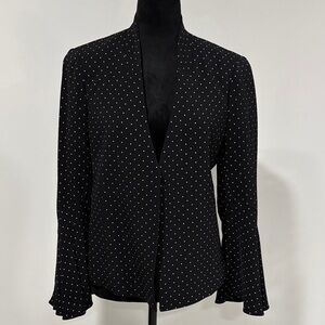 Kobi Halperin Black and White Polka Dot Blazer, M